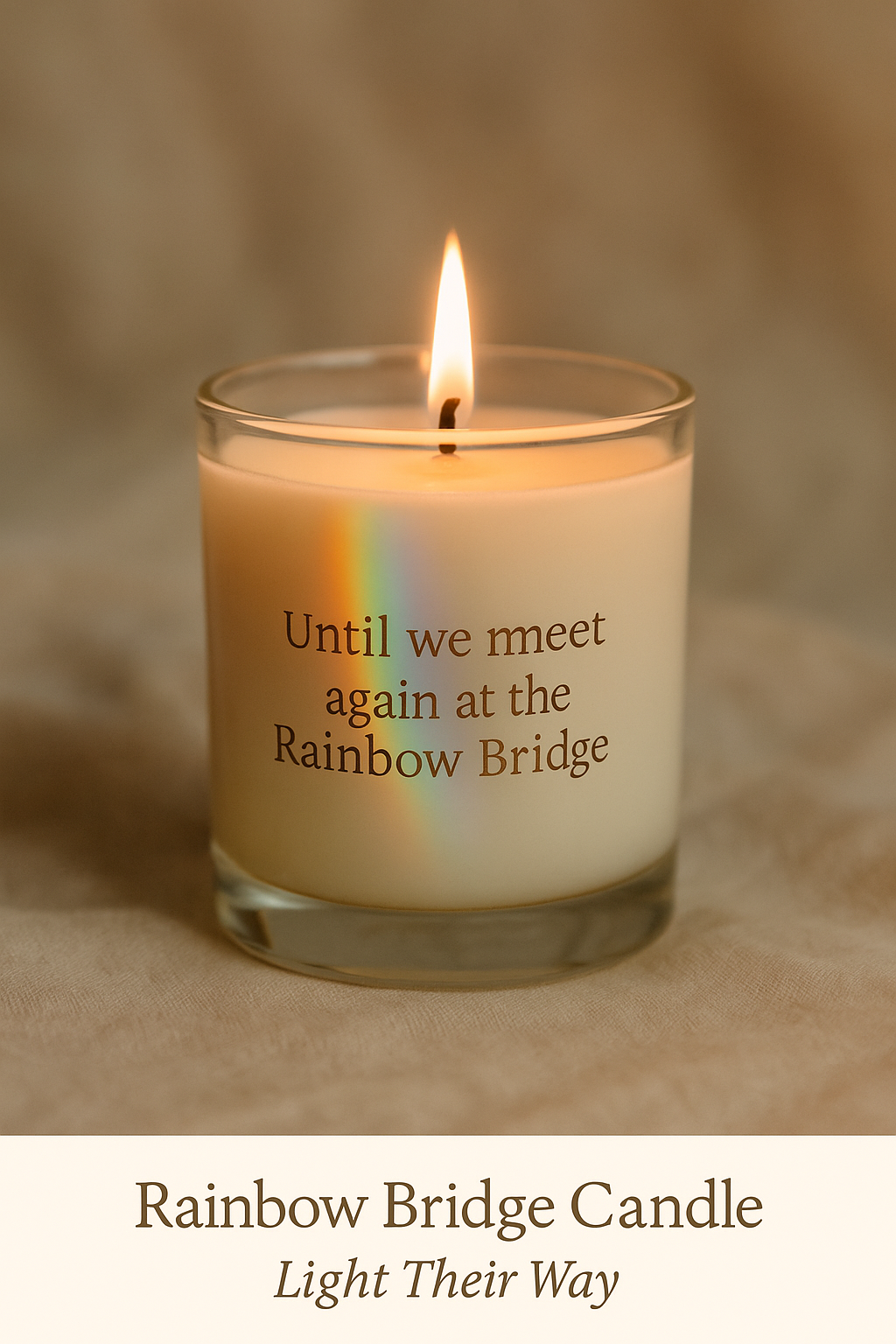 Rainbow Bridge Candle – Light Their Way